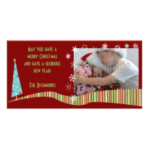 Modern Christmas Photo Card