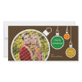 Modern Christmas Photo Card- Chocolate Brown