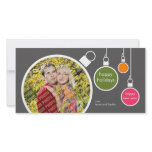 Modern Christmas Photo Card - Dark Grey