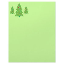 Modern Christmas Tree Art Customized Letterhead