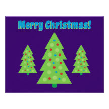 Modern Christmas Tree Art Personalized Invitation