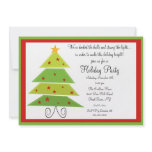 Modern Christmas Tree Christmas Party Invitation