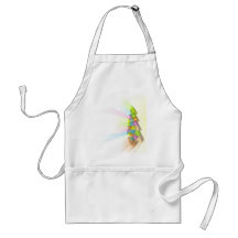 Modern Christmas tree concept Aprons