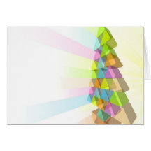 Modern Christmas tree concept Greeting Cards