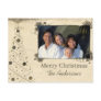 Modern Christmas Tree Family  Photo Postcard