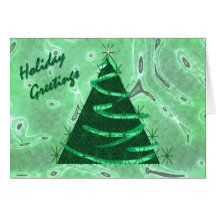 Modern Christmas Tree Greeting Card