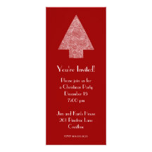 Modern Christmas Tree Invitation