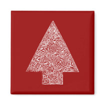 Modern Christmas Tree Magnet