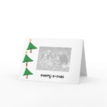 Modern Christmas Tree Photo Holiday Card
