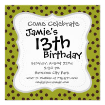 Modern Circle Pattern Custom Invitations