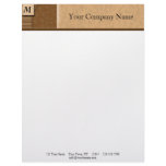 Modern Colossus Woodgrain Patterns Customized Letterhead