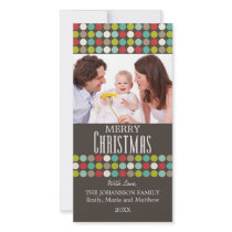 Modern Colourful Christmas Photo Card