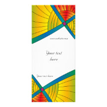 Modern colourful design rack card