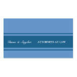 Modern Contemporary Attorney Law Cool 2 Blues Business Card Template