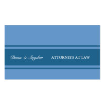 Modern Contemporary Attorney Law Cool 2 Blues Business Card Template