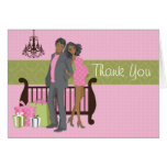 Modern Couple Baby Shower Thank You Card