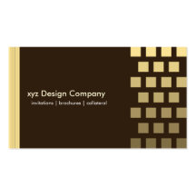 Modern custom Chocolate/Lemon Business Card