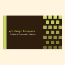 Modern custom Chocolate/Lime Business Card business cards