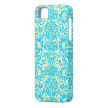 Modern Damask ~ Yellow and Blue iPhone 5 Cover