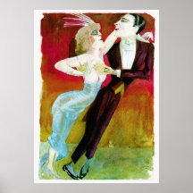 Modern Dancing Couple by Otto Dix Posters