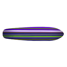 Modern dark blue white and light green stripes skateboards