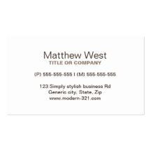 Modern dark oak wood grain professional profile business card