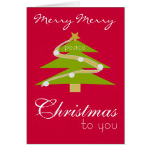 Modern Design Christmas Wishes Card