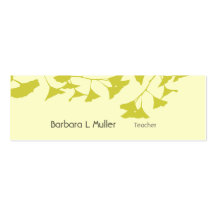 Modern Design with Ginkgo Sharp Nature Business Card Templates