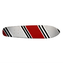 Modern diagonal burgundy black grey stripes skate decks