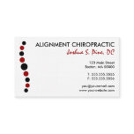 Modern Dots Chiropractic Business Card business cards