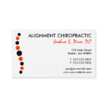 Modern Dots Chiropractic Business Card business cards