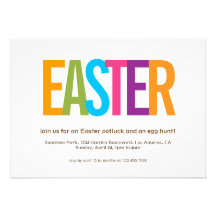 Modern Easter Party Invitation