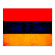 Modern Edgy Armenian Flag Post Card