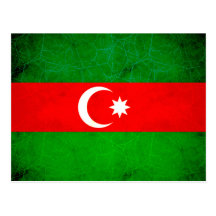 Modern Edgy Azerbaijani Flag Postcards