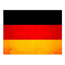 Modern Edgy German Flag Postcard