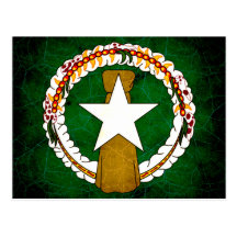 Modern Edgy Marianese Flag Post Card