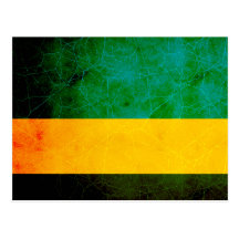 Modern Edgy Rwandan Flag Post Cards