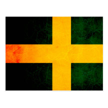Modern Edgy Swedish Flag Post Cards