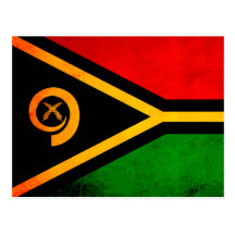 Modern Edgy Vanuatan Flag Postcard