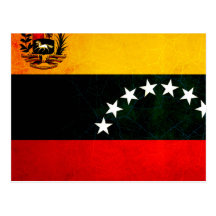 Modern Edgy Venezuelan Flag Postcard