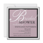 Modern & Elegant Bridal Shower in Lilac Invitation