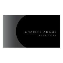 Modern elegant classy dark grey and black profile business card templates