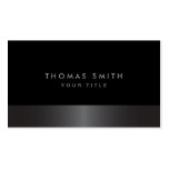 Modern elegant classy dark grey and black profile business card
