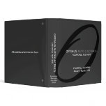 Modern & Elegant Monogram Business 1.5" Binder