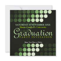 Modern Environment (Green) Graduation Invitation