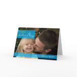 Modern Father's Day Card Light Blue