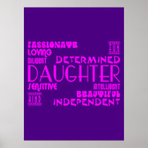 Modern Feminine Chic & Stylish Daughters Poster