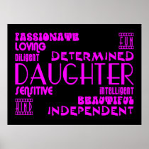 Modern Feminine Chic & Stylish Daughters Posters