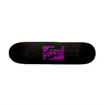 Modern Feminine Chic Stylish Grandmas Grandmothers Custom Skate Board