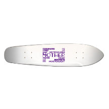 Modern Feminine Chic & Stylish Moms & Mothers Skate Board Deck